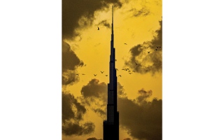 الصورة: برج خليفة.. وأسراب الأعالي