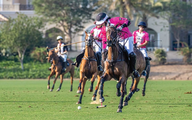الصورة: ميثاء بنت محمد تقود &laquo;الإمارات للبولو&raquo; لصدارة كأس الاتحاد