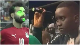 عودة "مشجع الليزر" تشعل الأجواء قبل موقعة مصر والسنغال