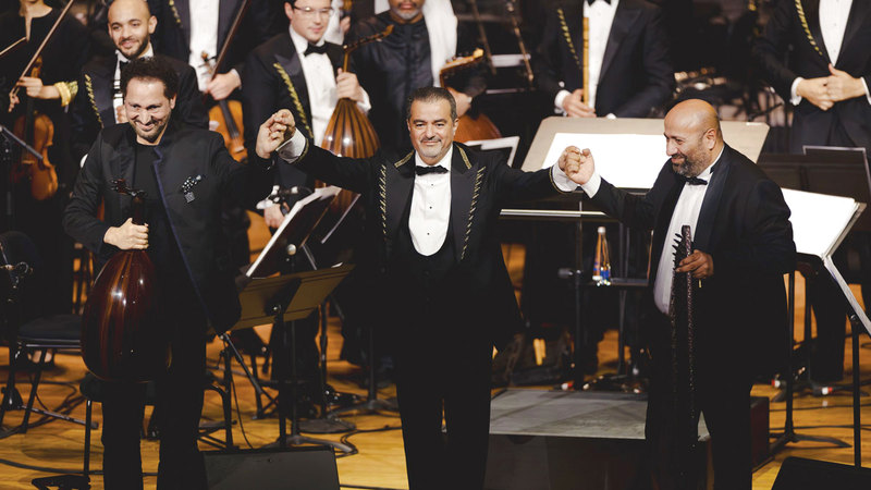 جانب من حفل الأوركسترا الوطنية لدولة الإمارات. الإمارات اليوم