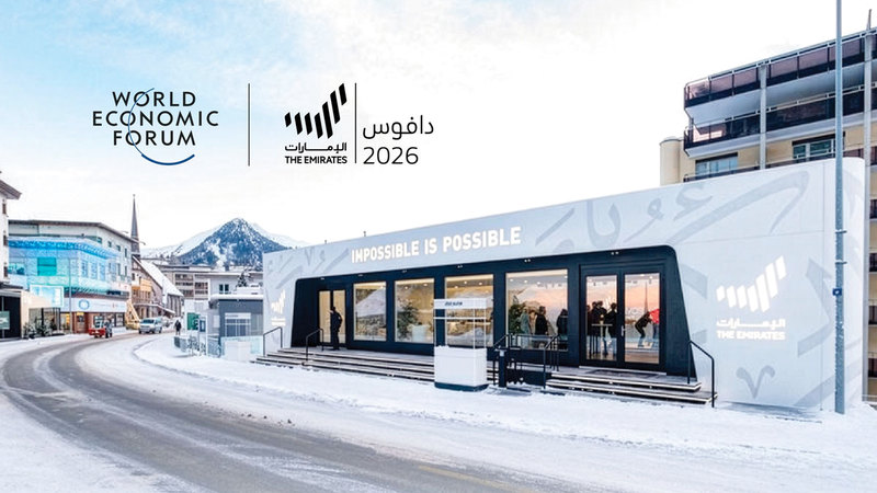 جناح دولة الإمارات يحمل للعام الرابع على التوالي شعار &laquo;لا مستحيل&raquo;. من المصدر