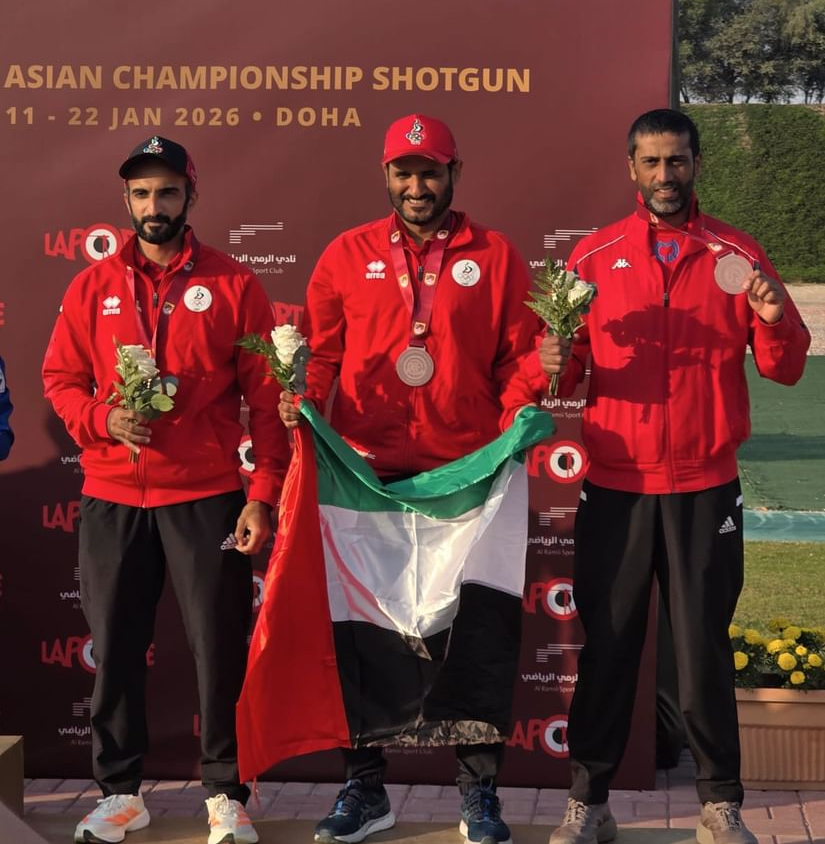منتخب الإمارات لرماية الأطباق يحرز برونزية بطولة آسيا