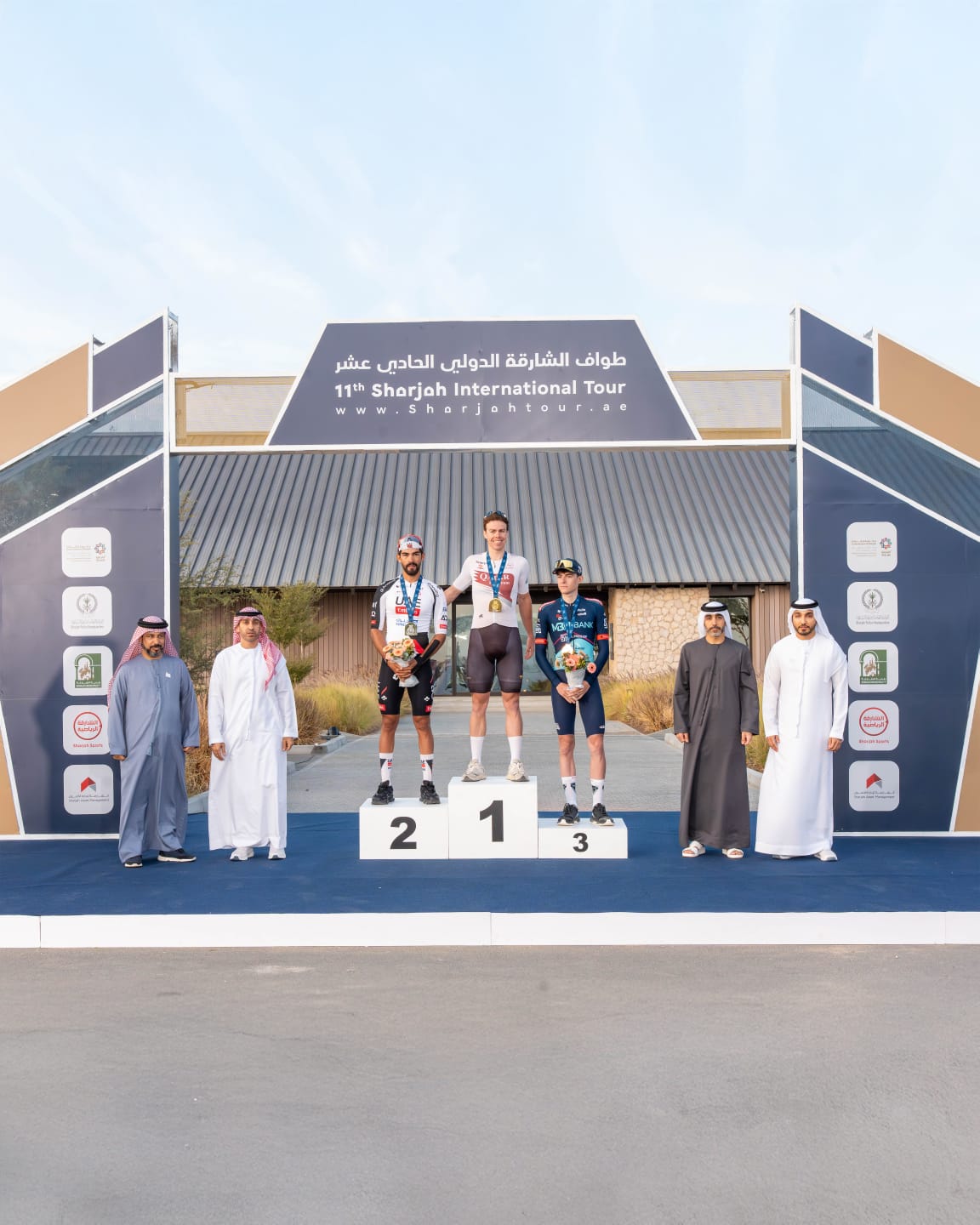 نجم فريق قطر جينز ريندرز يظفر بلقب المرحلة الأولى من طواف الشارقة