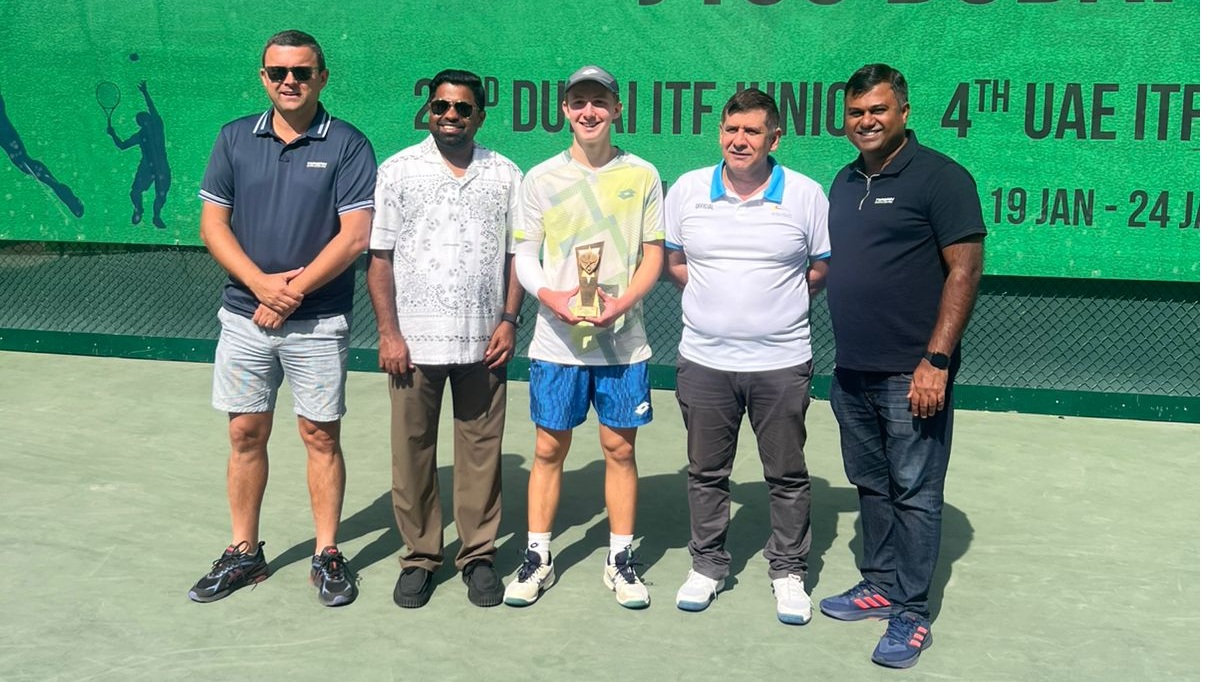 تتويج لاعبي السويد وكندا وروسيا في بطولة الإمارات الدولية لتنس الشباب