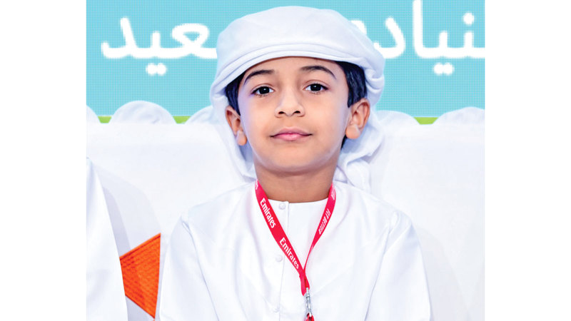 محمد الكعبي: سأسعى لنشر الوعي التربوي والبيئي والاجتماعي من خلال قصصي مثل قصة &laquo;حمدان في كوريا العجيبة&raquo;.