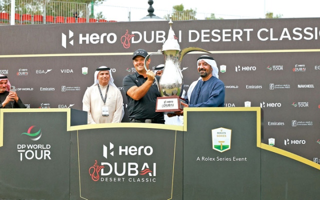 الصورة: أحمد بن سعيد يتوّج باتريك ريد بلقب &laquo;هيرو دبي ديزرت كلاسيك&raquo; للغولف