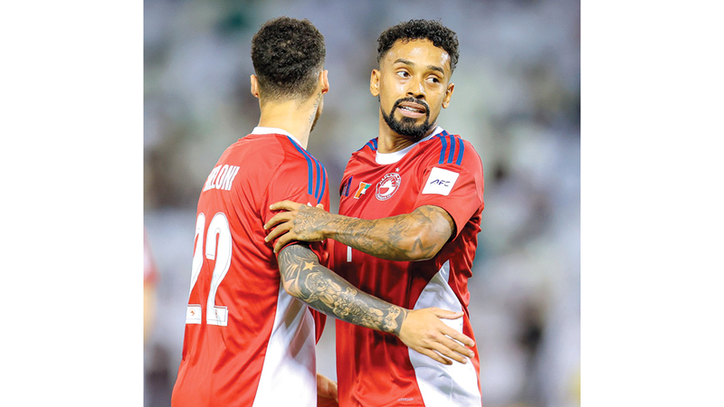 لاعب الشارقة كايو لوكاس. من المصدر