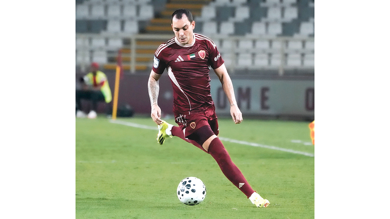 لاعب الوحدة كايو كانيدو.  من المصدر