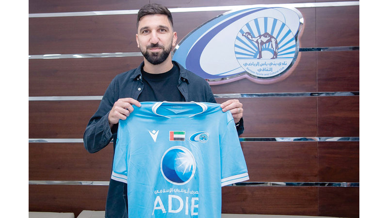 مؤنس دبور يُسجل ظهوره الأول بقميص بني ياس في لقاء النصر. من المصدر