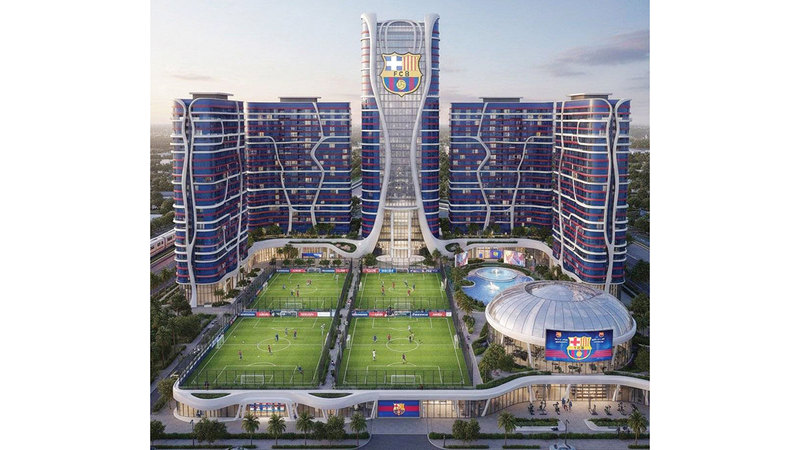 موقع إذاعة &laquo;راديو كاتالونيا&raquo; نشر صوراً تخيلية للمشروع الخاص ببرشلونة في دبي وأبوظبي.  من المصدر