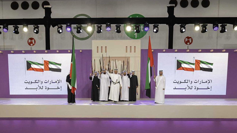 من فقرات الاحتفالية التي استضافها مهرجان العين التراثي. من المصدر