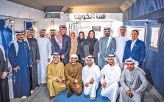 الصورة: الوفد الإعلامي الإماراتي يطّلع على منظومة العمل في وزارة الإعلام الكويتية