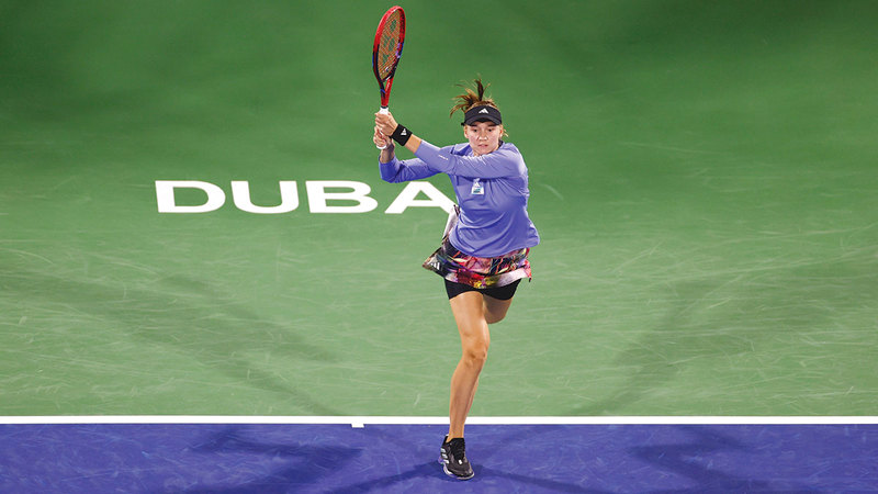 إيلينا ريباكينا تؤكد المشاركة في «تنس دبي»