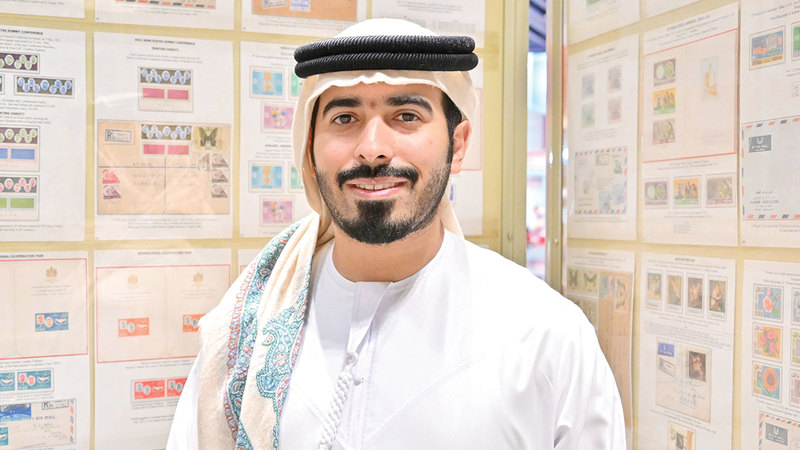 ناصر السركال: مجموعتي للطوابع المستخدمة في دبي تعود للفترة الممتدة من عام 1909 إلى 1973.