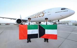 الصورة: &laquo;طيران الإمارات&raquo; تنقل 16 مليون مسافر من الكويت وإليها خلال 30 عاماً