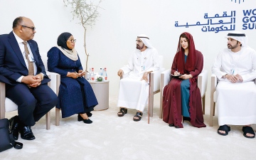 الصورة: محمد بن راشد يؤكد أهمية الشراكات بين حكومات العالم لدعم التنمية