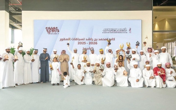 الصورة: سرعات قياسية دون 16 ثانية تحسم أشواط &laquo;الشيوخ&raquo;