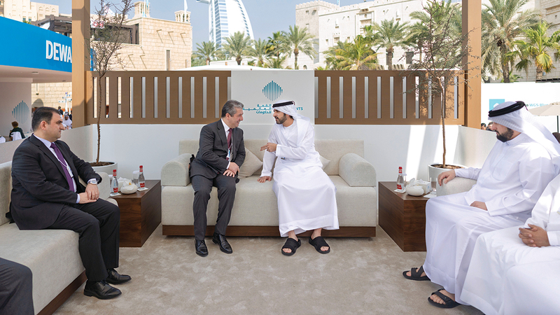 حمدان بن محمد ورئيس حكومة إقليم كردستان العراق يبحثان علاقات التعاون