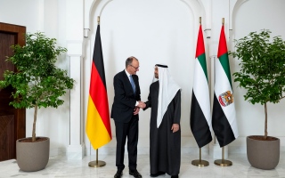الصورة: رئيس الدولة: الإمارات حريصة على تعزيز علاقاتها التنموية مع ألمانيا