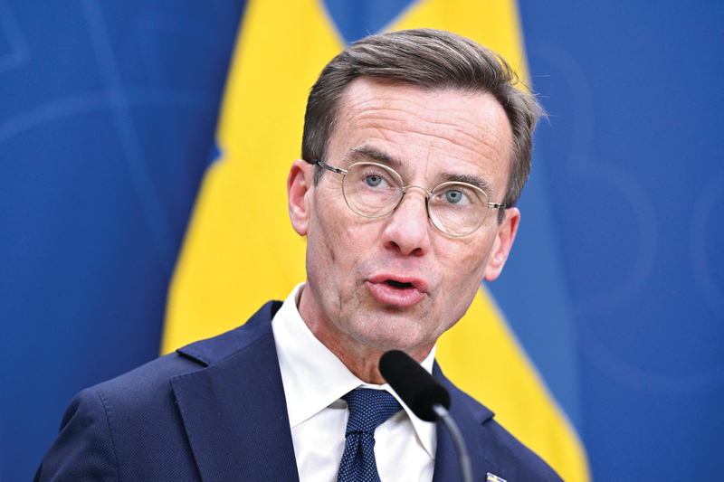رئيس الوزراء السويدي أولف كريسترسون. رويترز