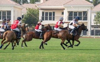 الصورة: ميثاء بنت محمد تقود فريق الإمارات إلى نصف نهائي كأس دبي الذهبية للبولو