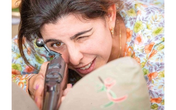 الصورة: إماراتيات يتألقن في بطولة فزاع للرماية بالسكتون بدبي