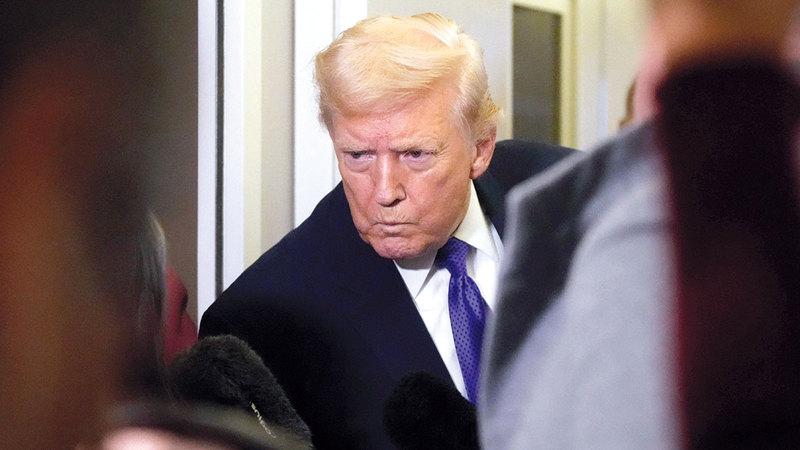 ترامب أبدى معارضة للسياسات العالمية الرامية إلى مكافحة تغير المناخ. أ.ب