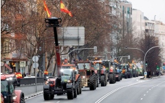 الصورة: مزارعون إسبان يحتجون على الاتفاقية مع دول &laquo;ميركوسور&raquo;