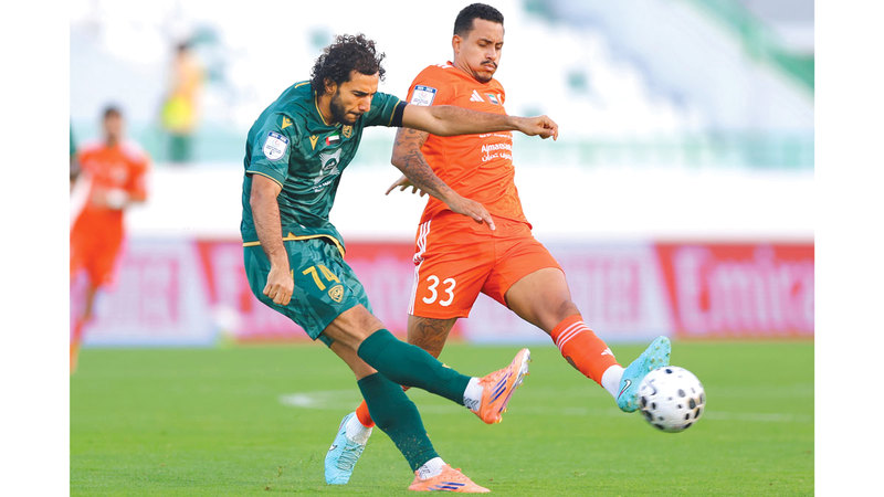 عجمان رفع رصيده إلى النقطة 20 مقابل 18 لخورفكان. تصوير: زيشان أحمد