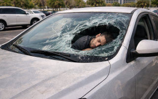 الصورة: نوم مفاجئ داخل سيارة ينتهي بالسجن والإبعاد