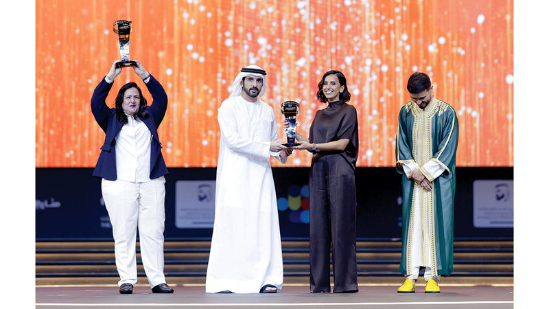 حمدان بن محمد خلال تكريم &laquo;صناع الأمل&raquo;. من المصدر