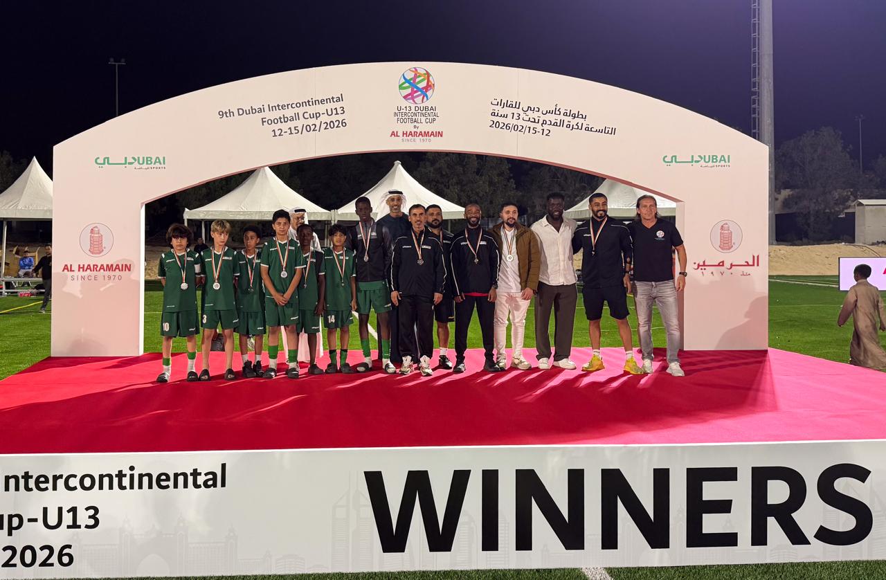 فريق دبي تحت 12 عاماً يحصد وصافة بطولة القارات الدولية