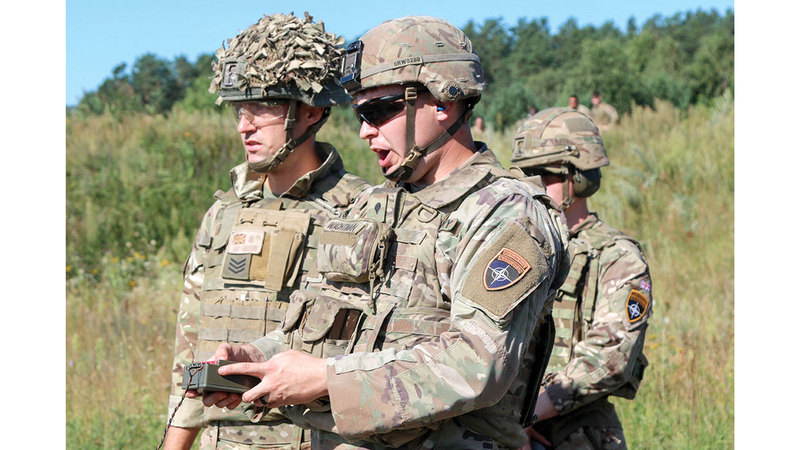 خلال أحد التدريبات العسكرية الأميركية - البريطانية. من المصدر