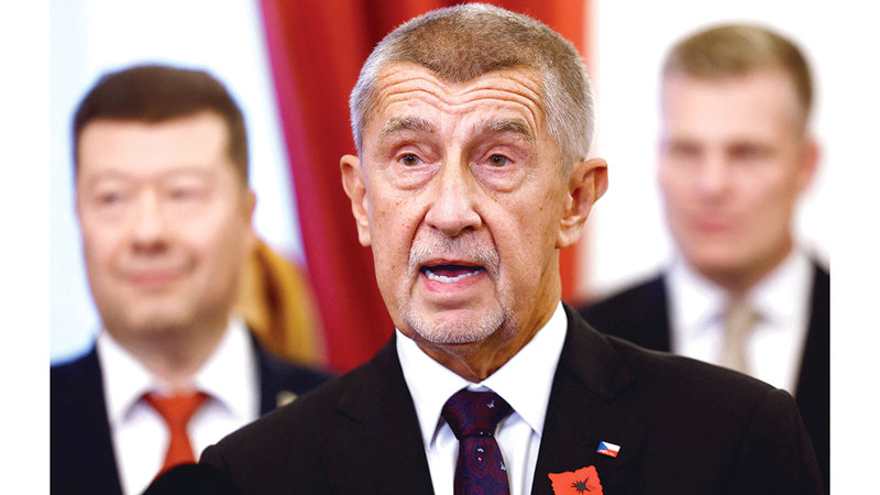 أندريه بابيش يسعى إلى الحفاظ على الإنفاق الدفاعي فوق 2%. رويترز