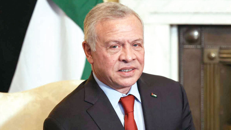 عبدالله الثاني: الاعتداءات الإيرانية تنطوي على تداعيات خطيرة تمس أمن المنطقة واستقرارها.