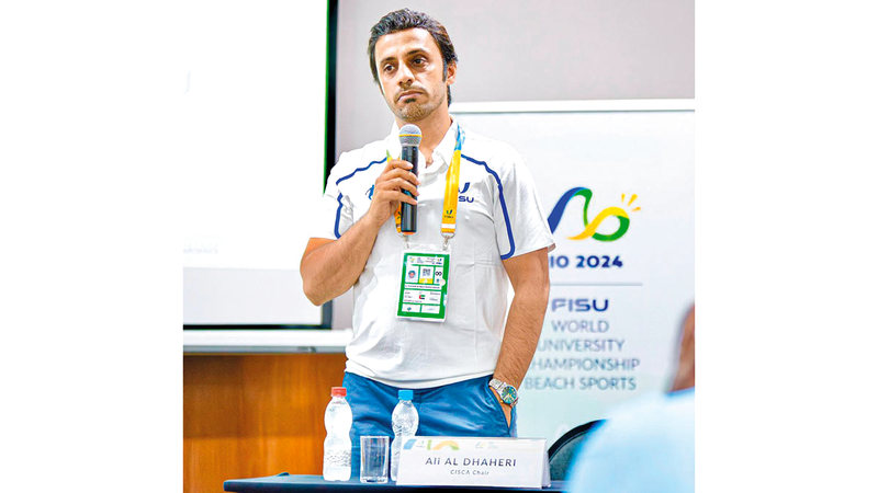 لاعب الشارقة السابق علي مسري. من المصدر