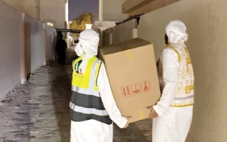 الصورة: &laquo;واجب&raquo; و&laquo;فخر&raquo; ينفذان حملة المير الرمضاني في أبوظبي