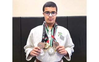 الصورة: عمر شهيل: &laquo;رياضة قبل الإفطار&raquo; صنعت موهبتي في الجودو