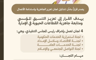 الصورة: عمار بن حميد يصدر قراراً بتشكيل لجان تعزيز الجاهزية واستدامة الأعمال في حكومة عجمان