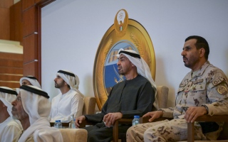 الصورة: رئيس الدولة يزور وزارة الدفاع