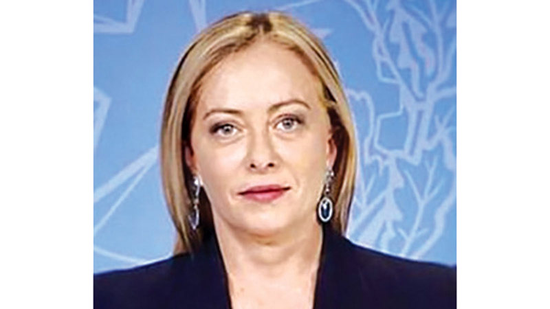 جورجا ميلوني: إيطاليا تُدين استمرار الاعتداءات الإيرانية، وتتضامن مع الإمارات في كل ما تتخذه من إجراءات لحماية أمنها وسيادتها.