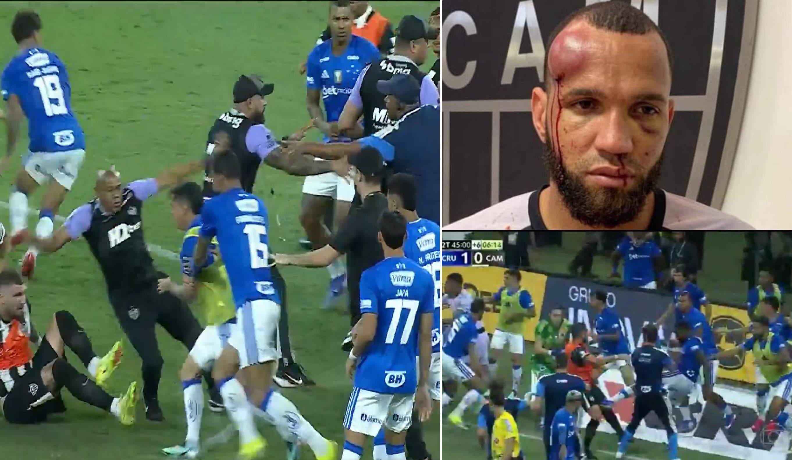 معركة ملاعب تسفر عن 23 بطاقة حمراء.. ركلات ولكمات ومشاهد صادمة (فيديو)