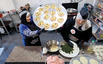 الصورة: بيتزا فلسطين.. بنكهة خير رمضان والأمل