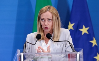 الصورة: رئيسة وزراء إيطاليا: لا يمكن السماح لإيران بامتلاك أسلحة نووية إلى جانب قدرات صاروخية