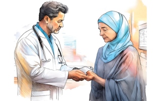 الصورة: &laquo;أم آمال&raquo; تحتاج إلى 45 ألف درهم لعلاج سرطان الفك