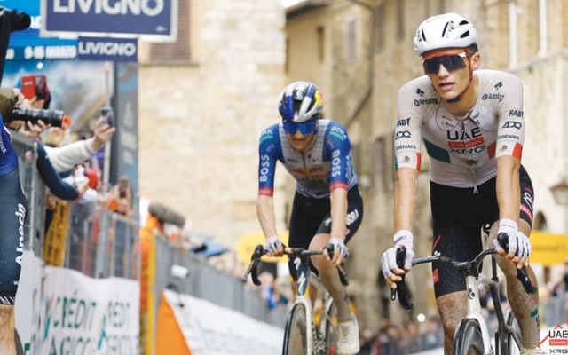 الصورة: &laquo;الإمارات للدرّاجات&raquo; يتصدر الترتيب العام في سباق تيرينو - أدرياتيكو