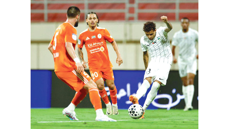 البطائح قدم عرضاً قوياً أمام عجمان وخرج بالنقاط الثلاث. من المصدر