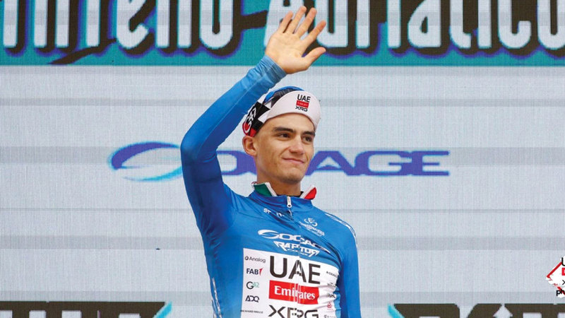 درّاج فريق &laquo;الإمارات أكس آر جي&raquo; ديل تورو خلال السباق. من المصدر