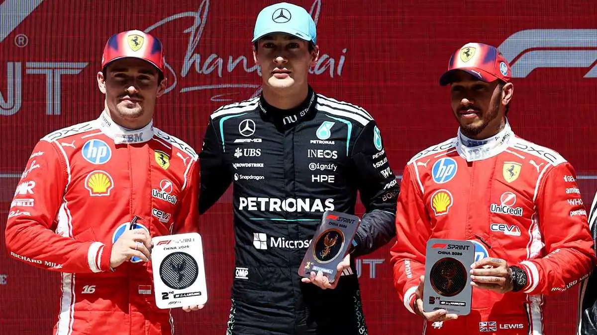 راسل يفوز بسباق السرعة في جائزة الصين الكبرى لـ"فورمولا 1"