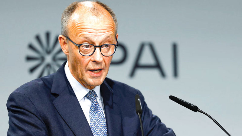 موقف ميرتس بدا واضحاً بتأييده الحرب.  رويترز